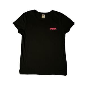 Victoria Secret PINK Bling Campus short sleeve tee sz large